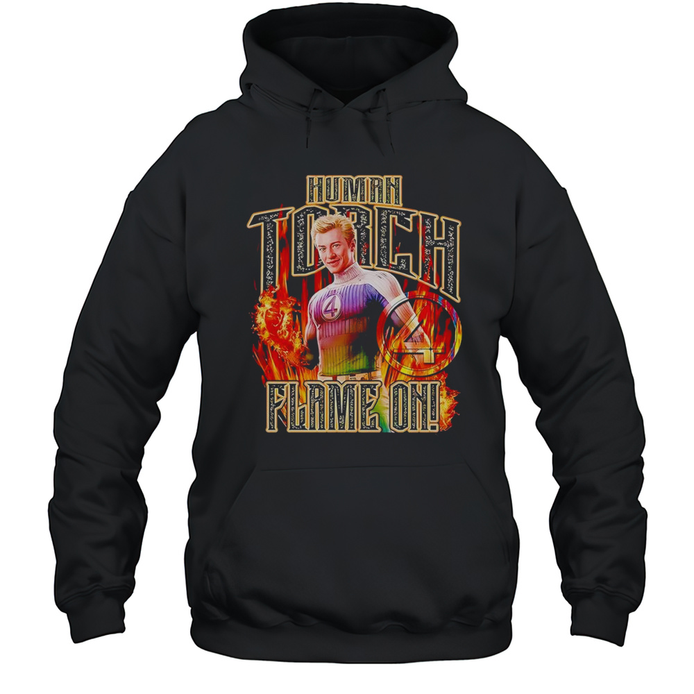 Marvel The Fantastic Four First Steps Torch Flames Shirt Unisex Hoodie