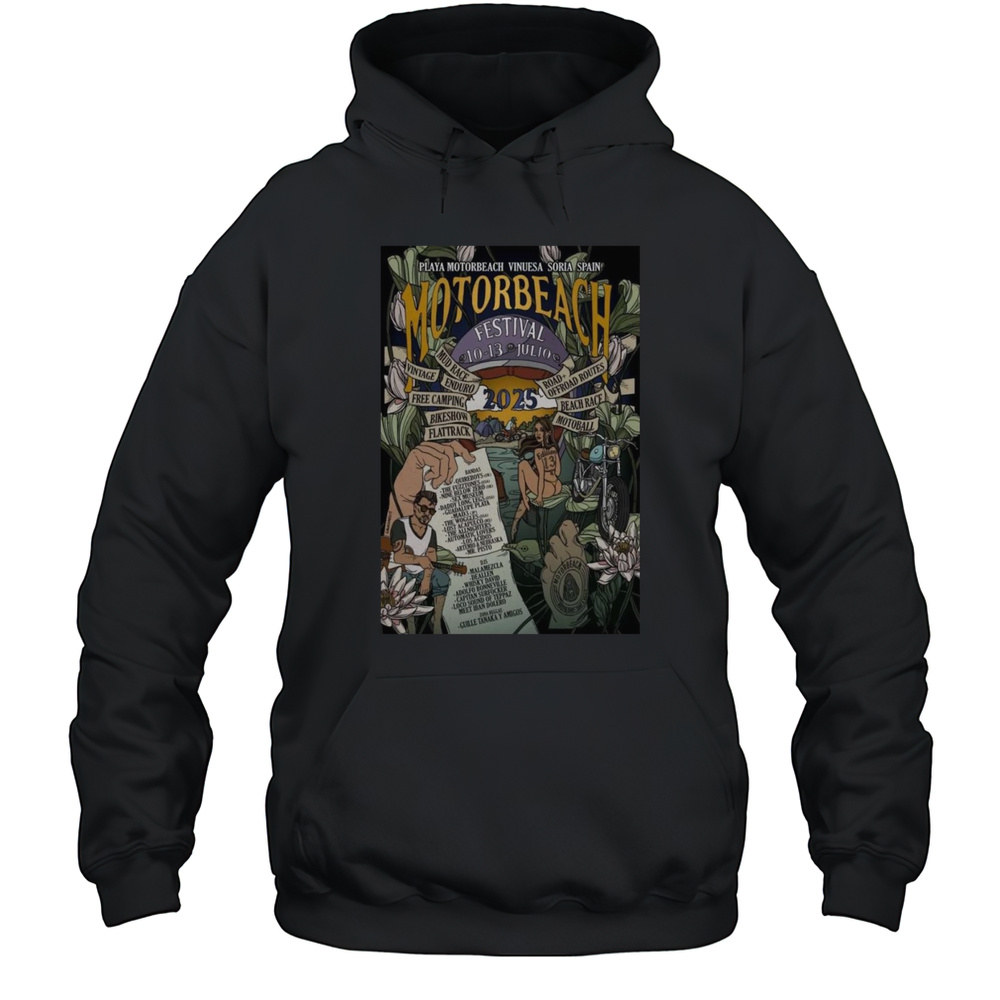 Motorbeach Festival Vinuesa Soria Spain July 10-13 2025 Shirt Unisex Hoodie