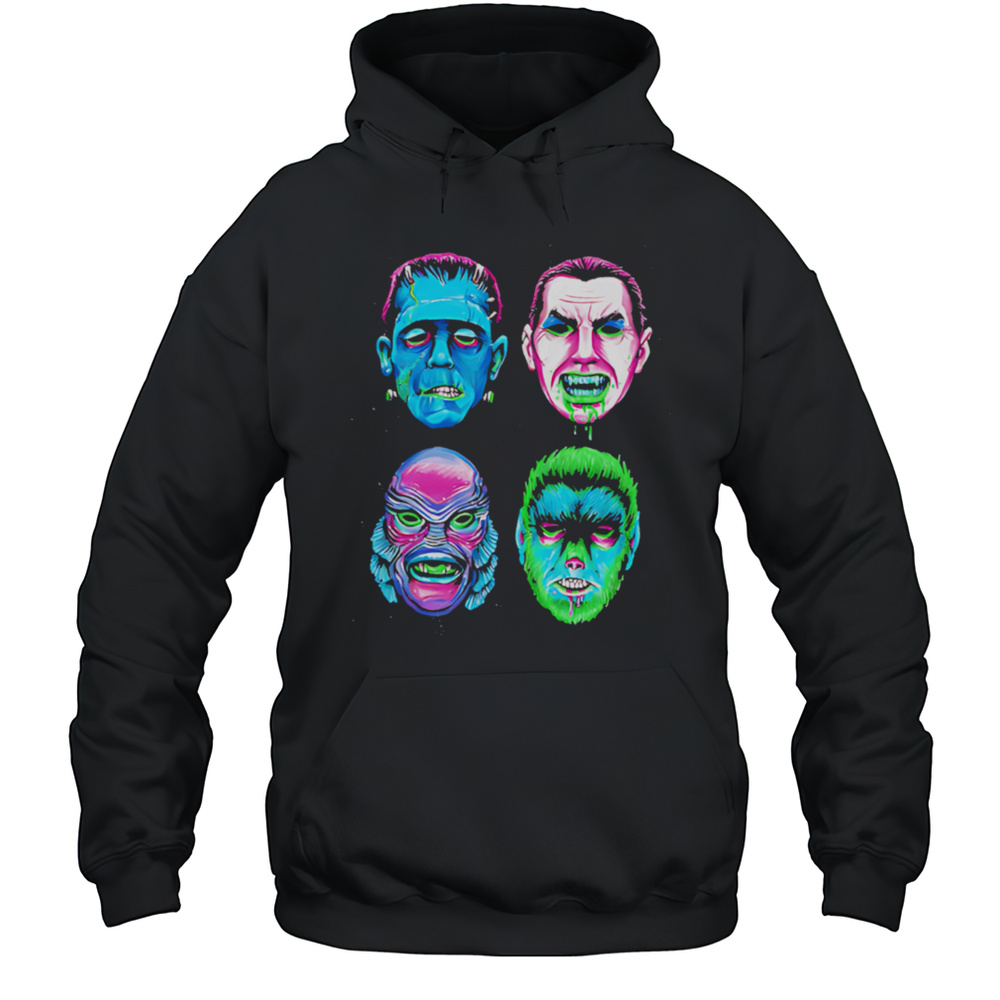 Neon Monster Masks Shirt Unisex Hoodie