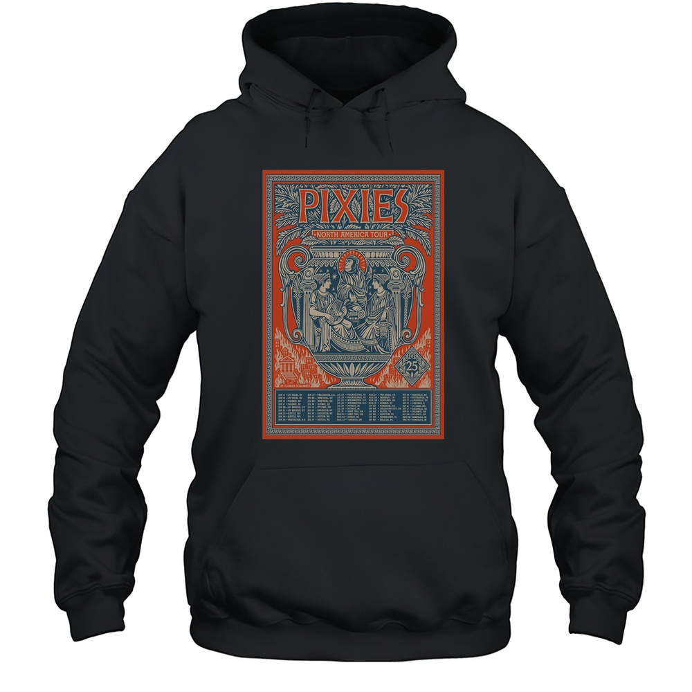 Poster Pixies North America Tour 2025 T-Shirt Unisex Hoodie