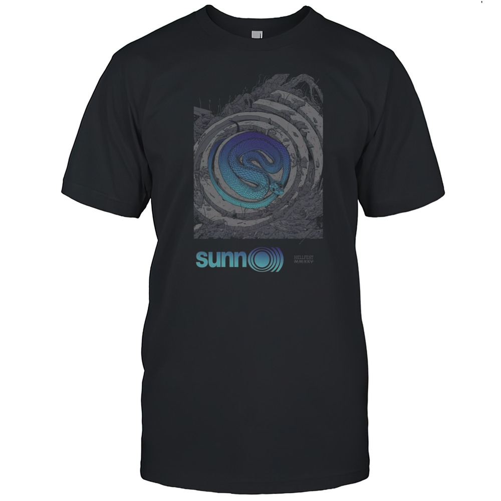 SUNN O Hellfest 2025 Paris Poster T-Shirt