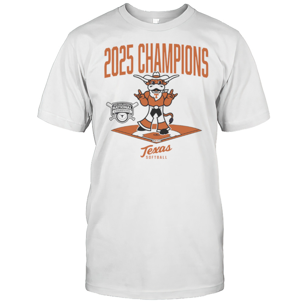 Texas Longhorns Softball 2025 National Champions Diamond Mascot Shirt