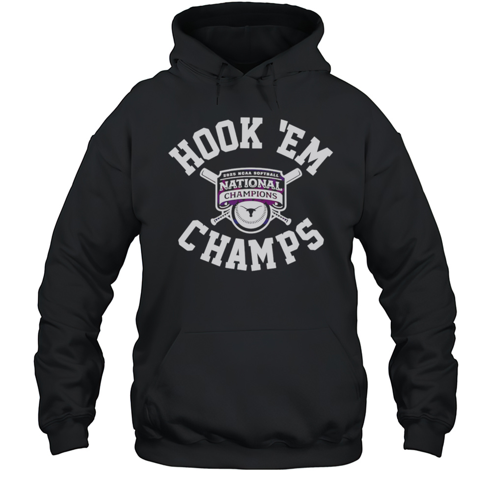 Texas Softball Hook Em National Champions 2025 Shirt Unisex Hoodie