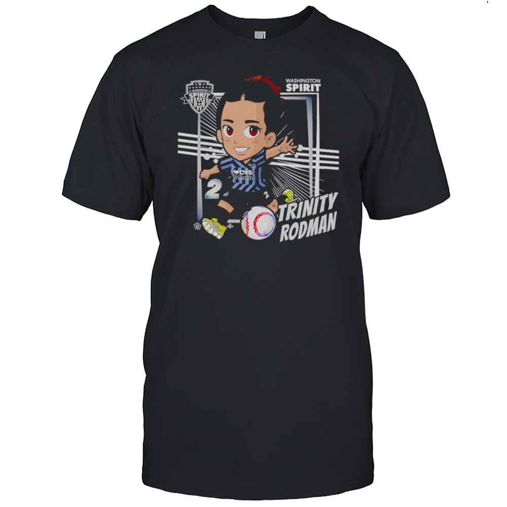 Washington Spirit Trinity Rodman 2 Cartoon Shirt