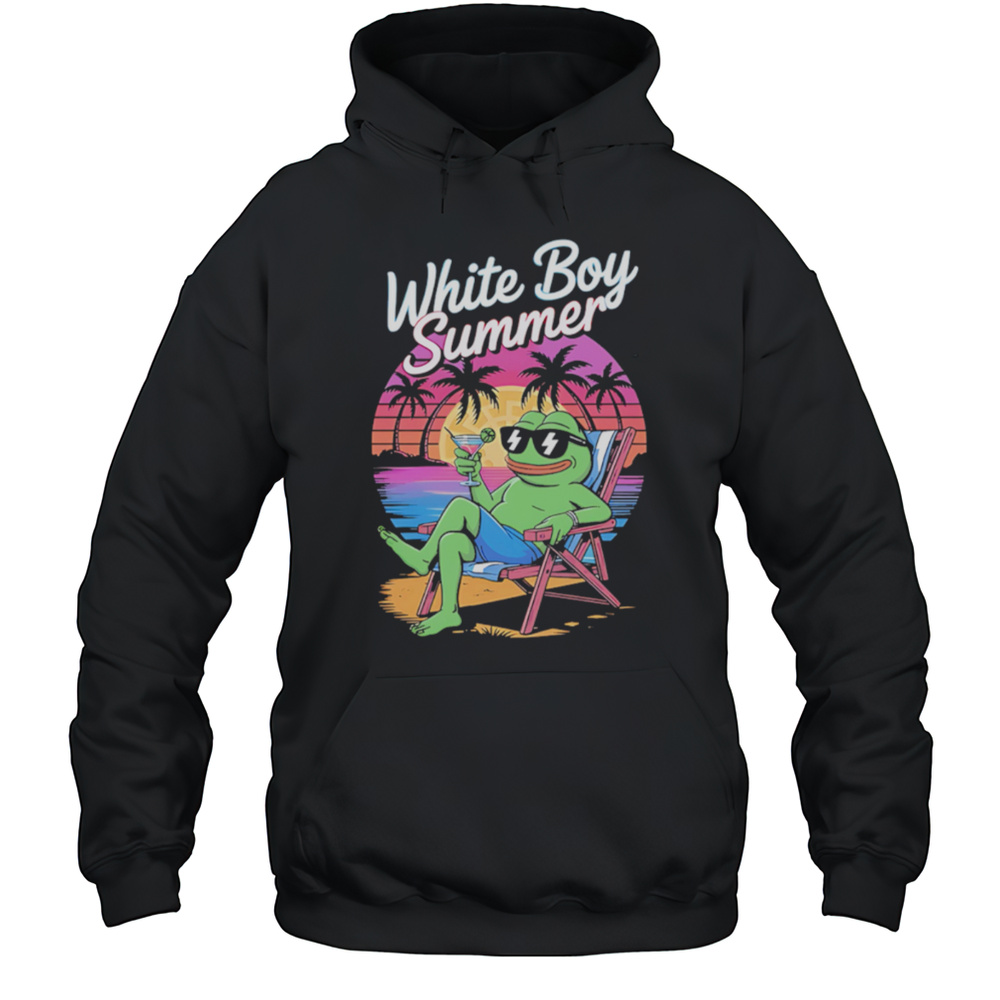 White Boy Summer Pepe Meme Summer Shirt Unisex Hoodie