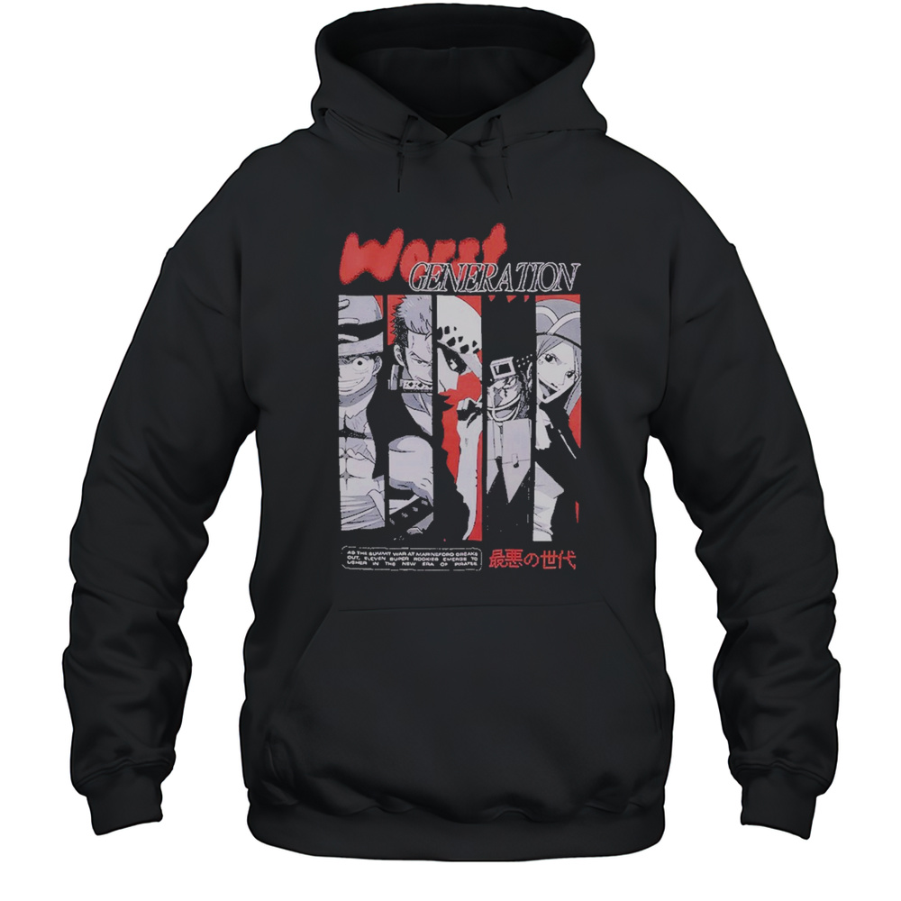 Worst Generation Panel T-Shirt Unisex Hoodie