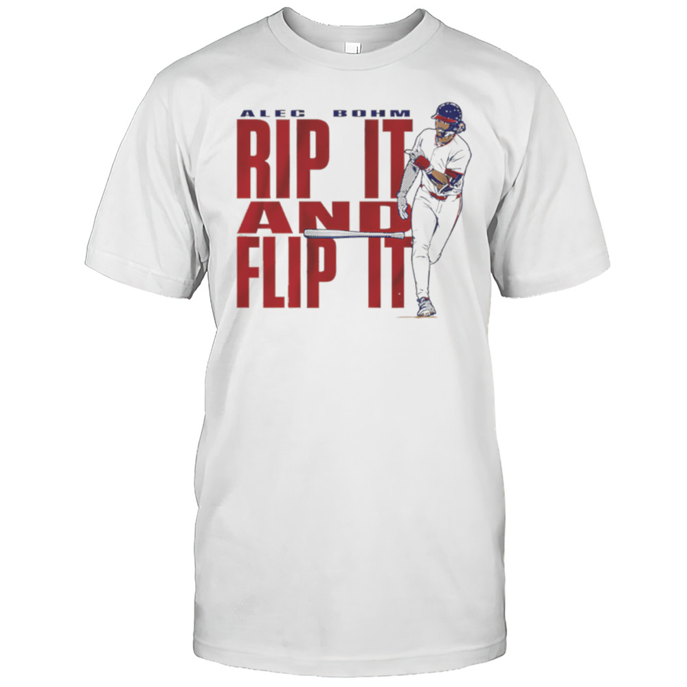 Alec Bohm Rip It  Flip It Baseball Shirt