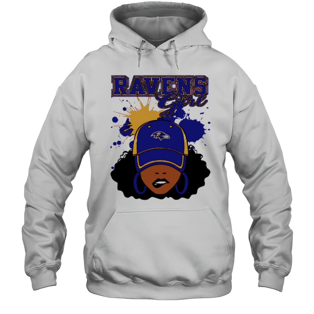 Baltimore Ravens Ravens Football Black Girl Shirt Unisex Hoodie