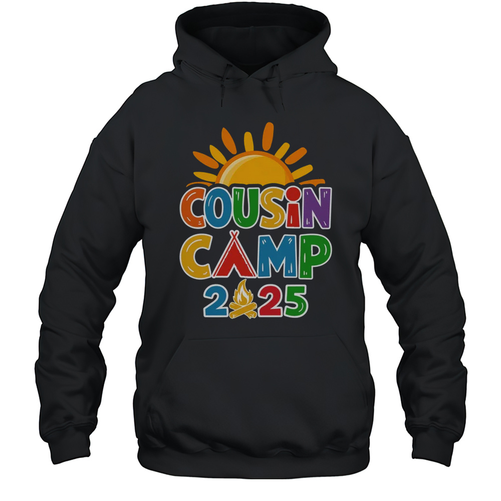 Cousin Camp 2025 Family Vacation Summer Camping Crew Shirt Unisex Hoodie