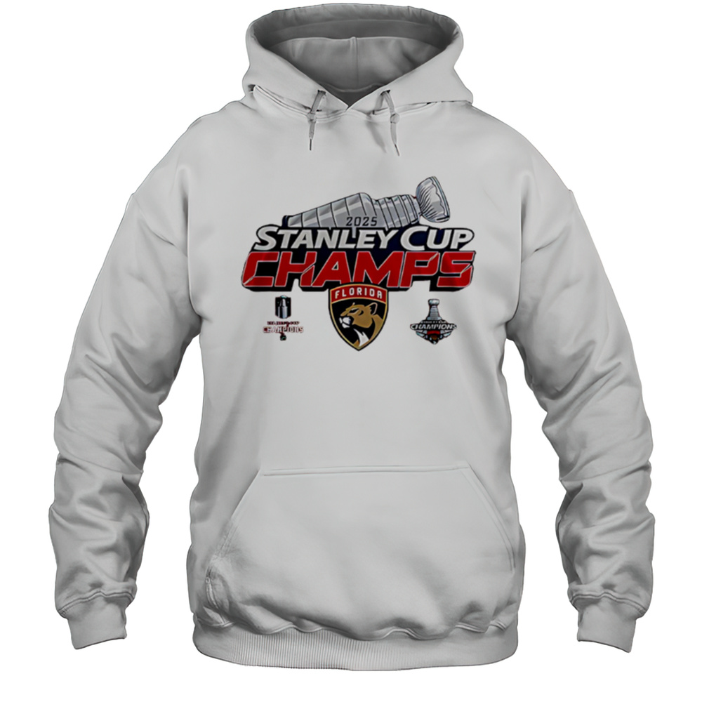 Florida Panthers National Hockey League Champions 2025 Shirt Unisex Hoodie