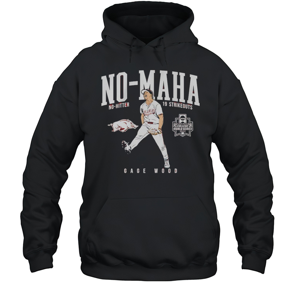 Gage Wood College World Series No-Hitter Arkansas Razorbacks Shirt Unisex Hoodie