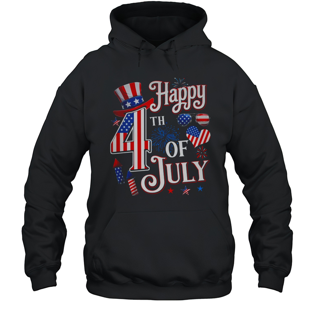 Happy 4th Of July Funny Fourth Of July Independence Day Men Shirt Unisex Hoodie