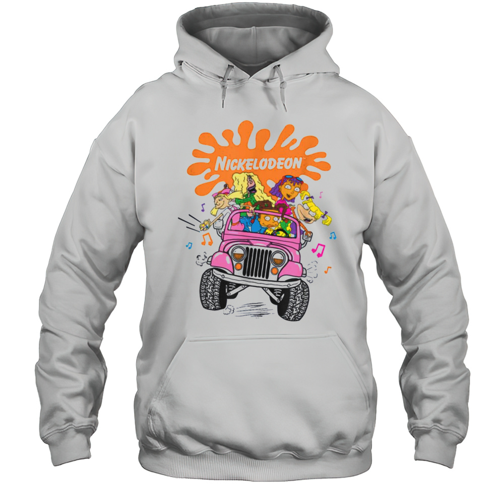 Nickelodeon Girls Jeep Ride Fun 90s Cartoon Vibes T Shirt Unisex Hoodie