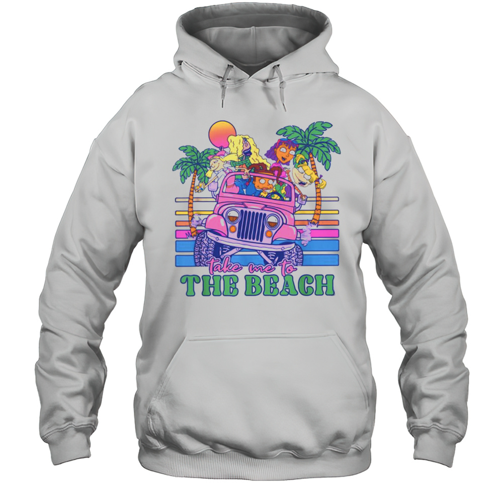 Nickelodeon Take Me To The Beach Jeep Tropical Sunset T Shirt Unisex Hoodie