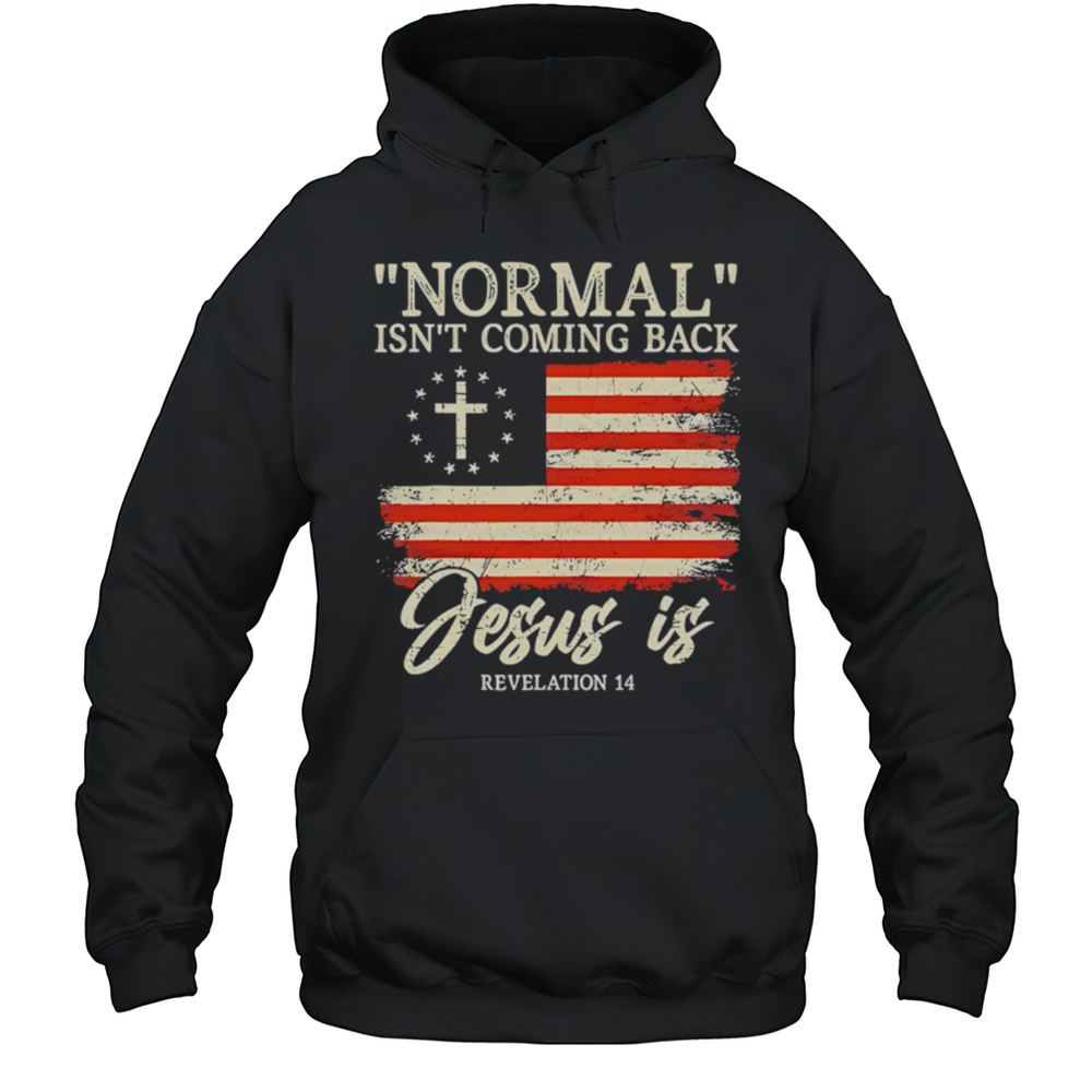Normal Isnt Coming Back Jesus Is Shirt Unisex Hoodie