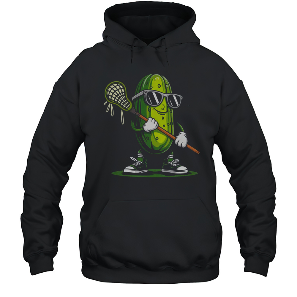 Pickle Playing Lacrosse Funny Sports For Boys Men Women Shirt Unisex Hoodie