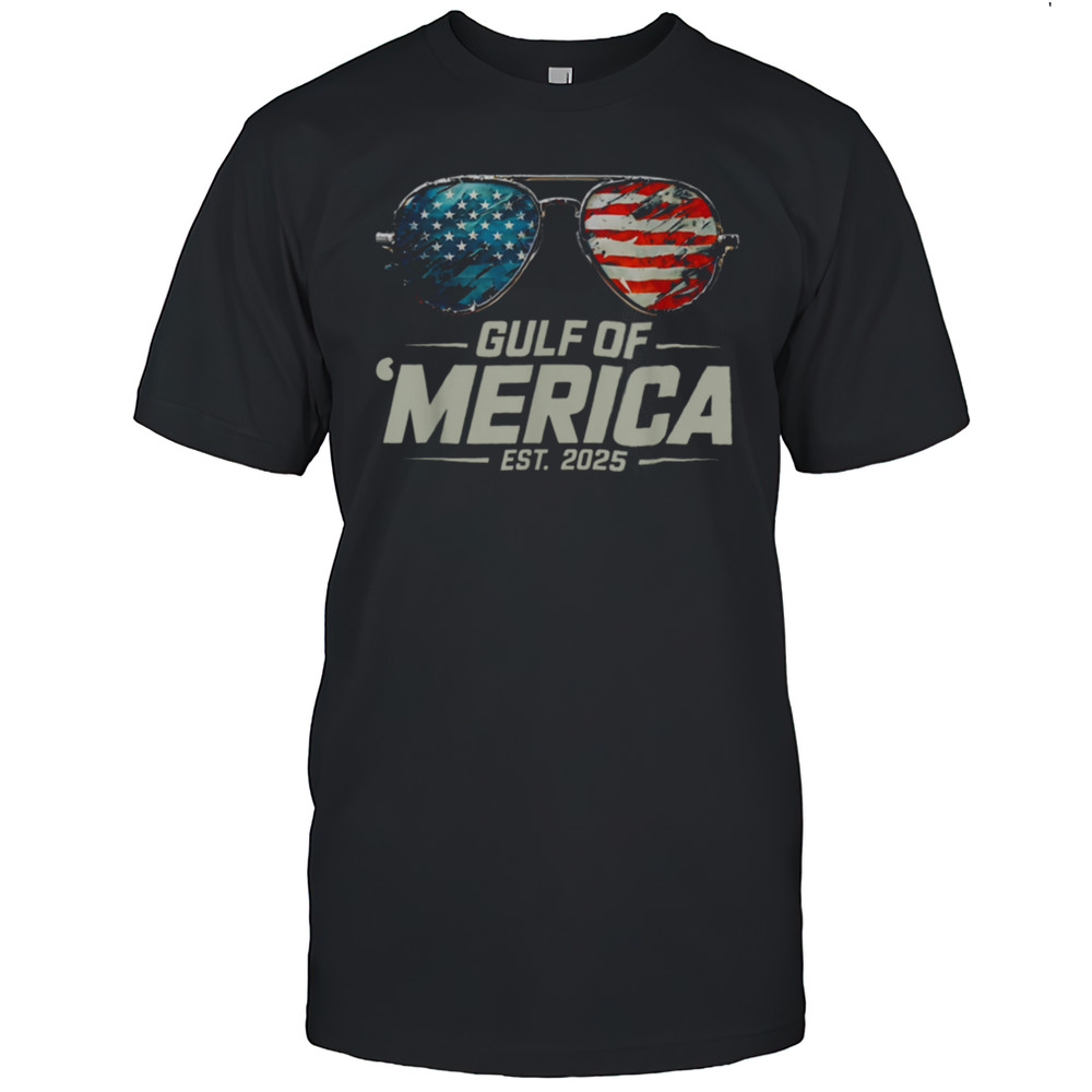 Retro Sunglasses Funny Gulf Of USA America 2025 Sunglasses T Shirt