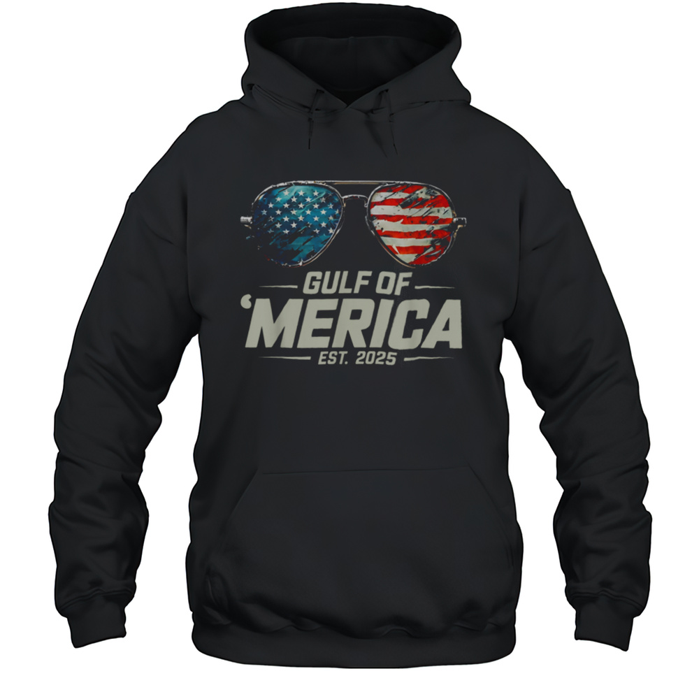 Retro Sunglasses Funny Gulf Of USA America 2025 Sunglasses T Shirt Unisex Hoodie