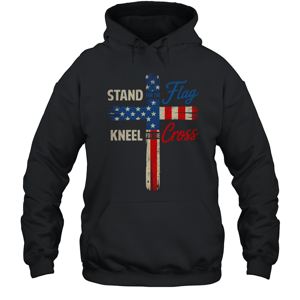 USA Flag Religious 4th Of July Christian Stand For The Flag Shirt Unisex Hoodie