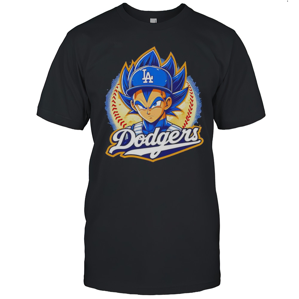 Vegeta Dragon Ball Z Dodgers Baseball Shirt