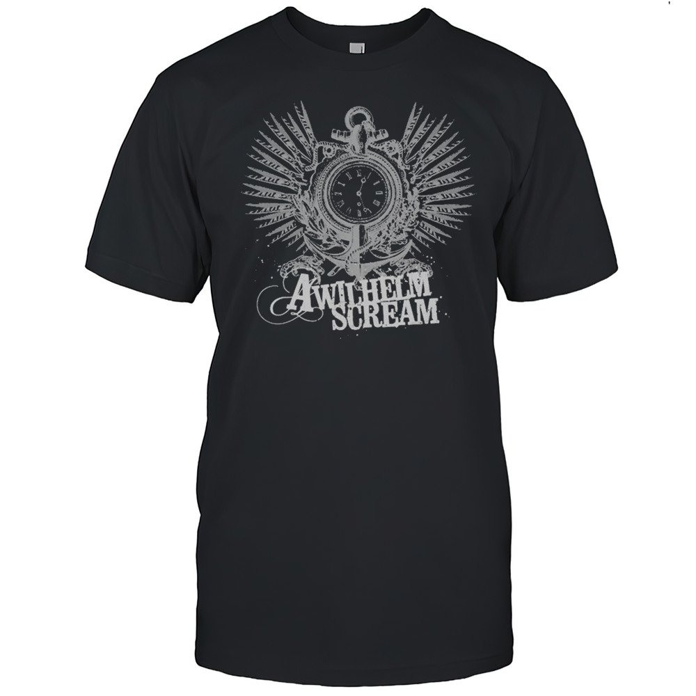 A Wilhelm Scream Clock T-shirt