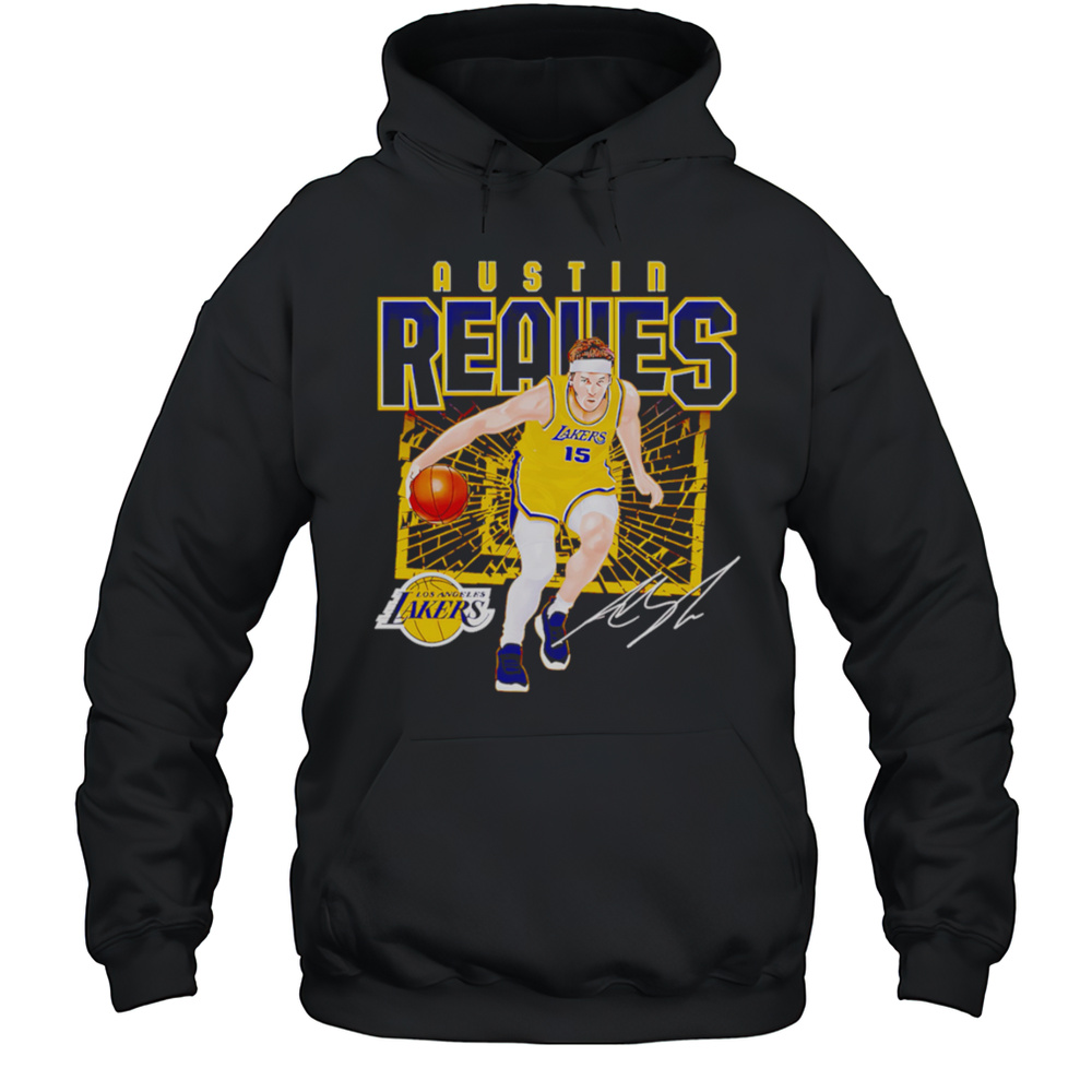 Austin Reaves Los Angeles Lakers Shattered Shirt Unisex Hoodie