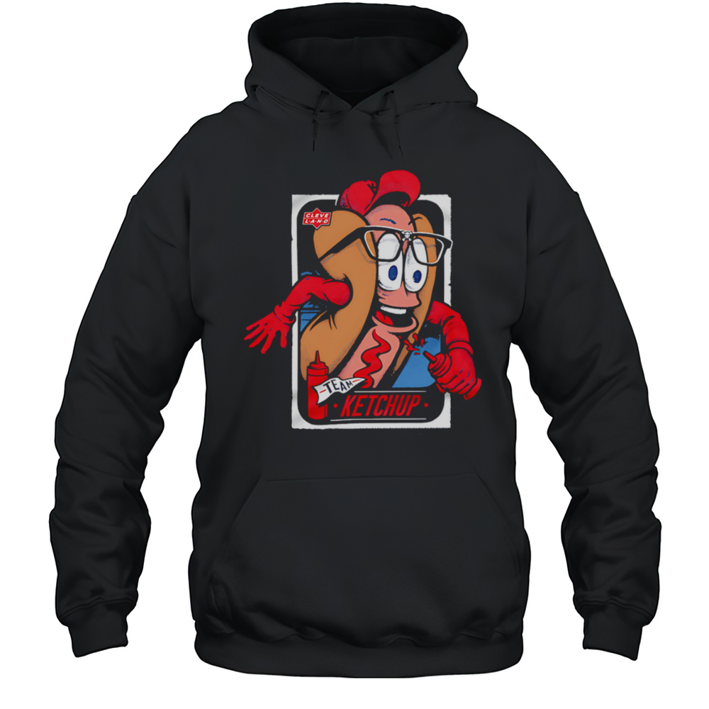 Cleveland Hotdog Team Ketchup Shirt Unisex Hoodie