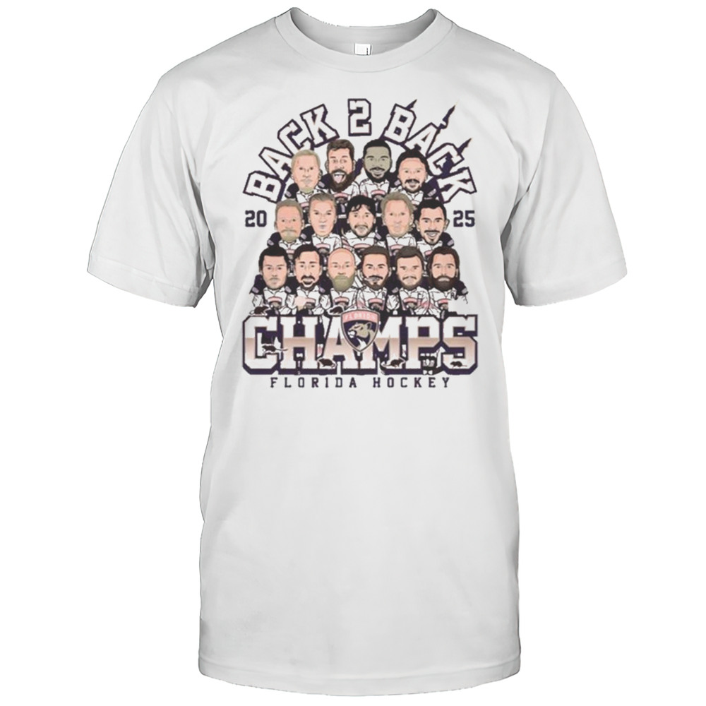 Florida Panthers 2025 Back-to-Back Florida Hockey T-Shirt