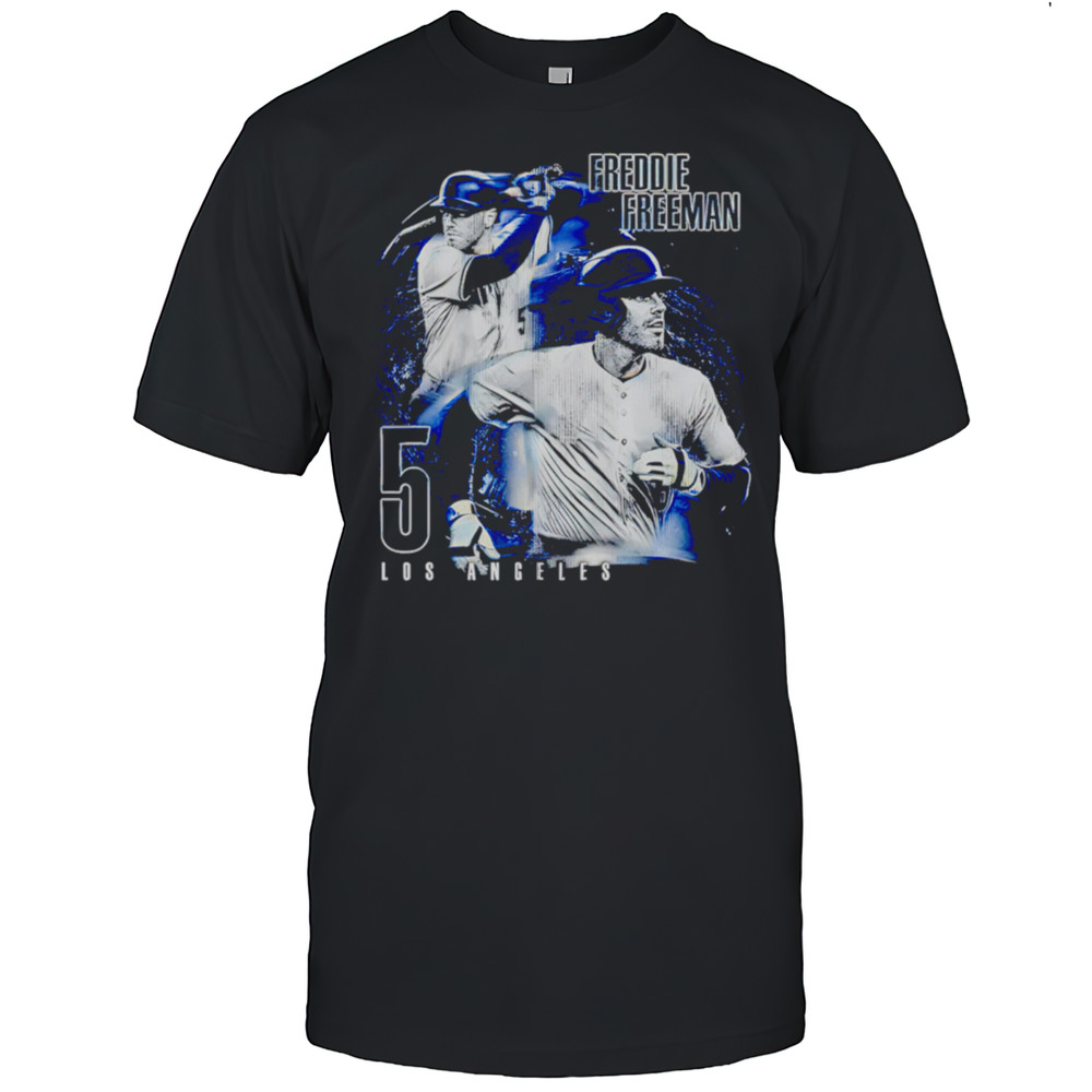 Freddie Freeman Los Angeles D Grunge Shirt