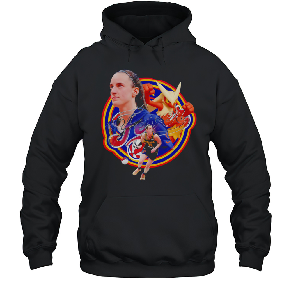 Indiana Fever Caitlin Clark Blaziken Pokemon Shirt Unisex Hoodie