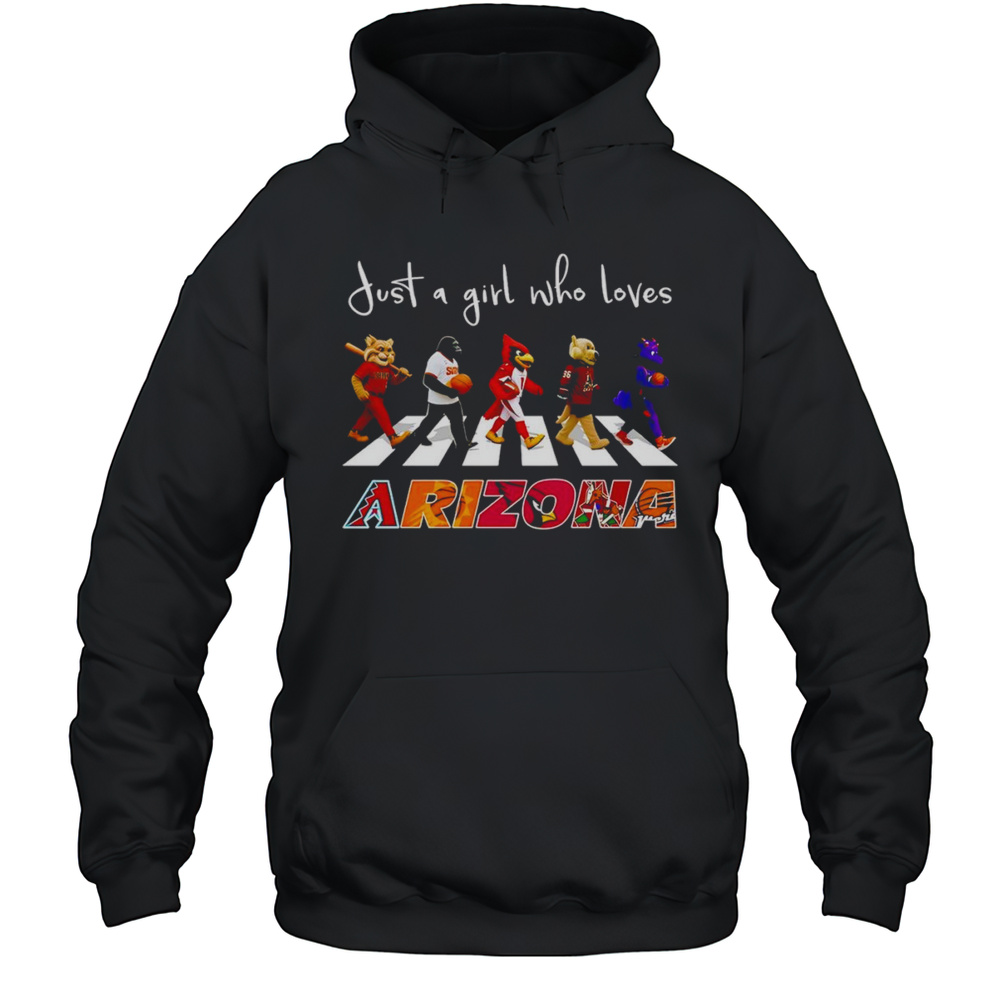 Just A Girl Who Loves Arizona Sports Mascot Shirt Unisex Hoodie