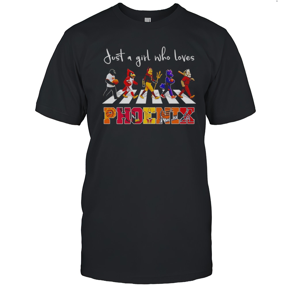 Just A Girl Who Loves Phoenix Sports Mascot Shirt