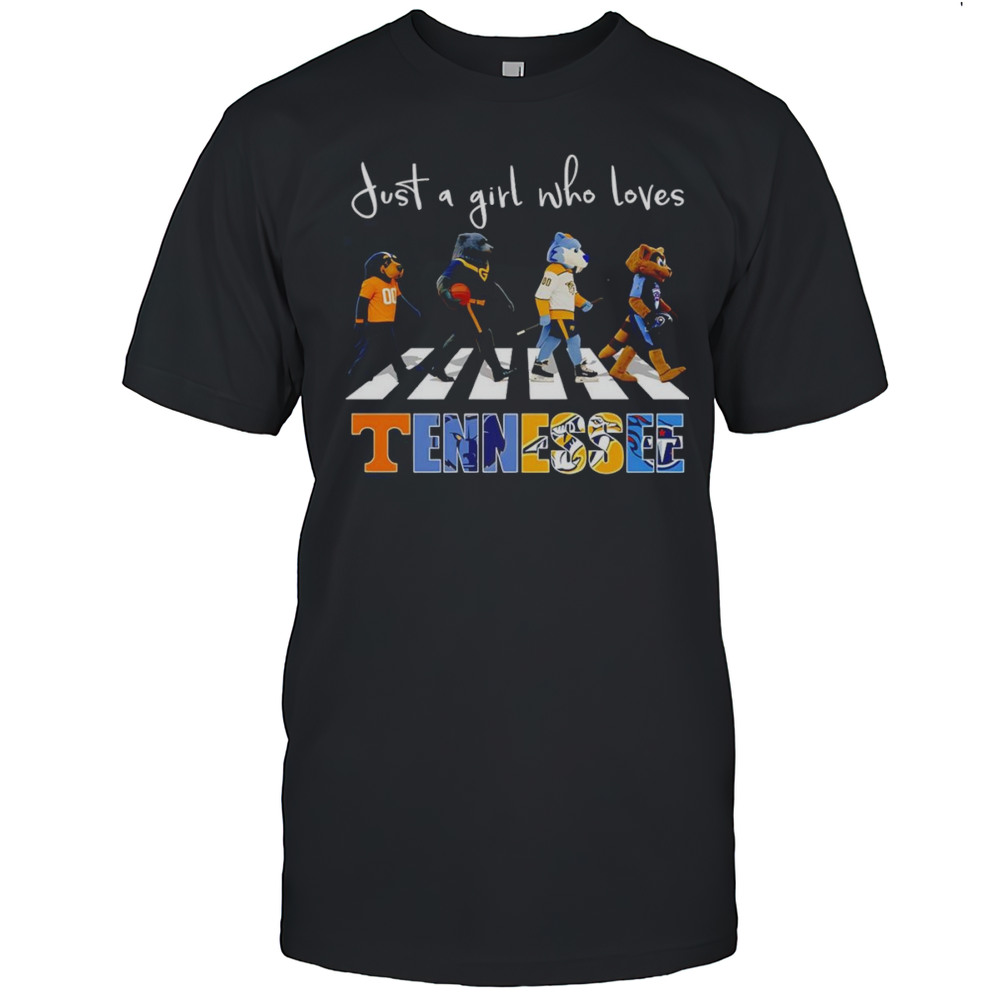 Just A Girl Who Loves Tennessee Sports Mascot Shirt