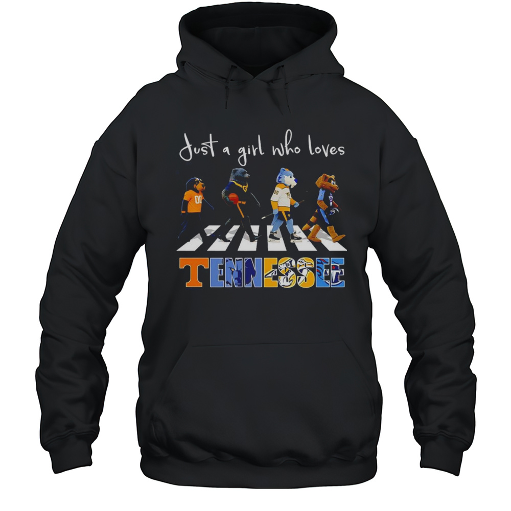Just A Girl Who Loves Tennessee Sports Mascot Shirt Unisex Hoodie