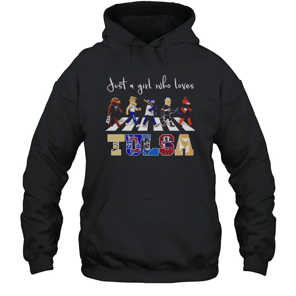 Just A Girl Who Loves Tulsa Sports Mascot Shirt Unisex Hoodie