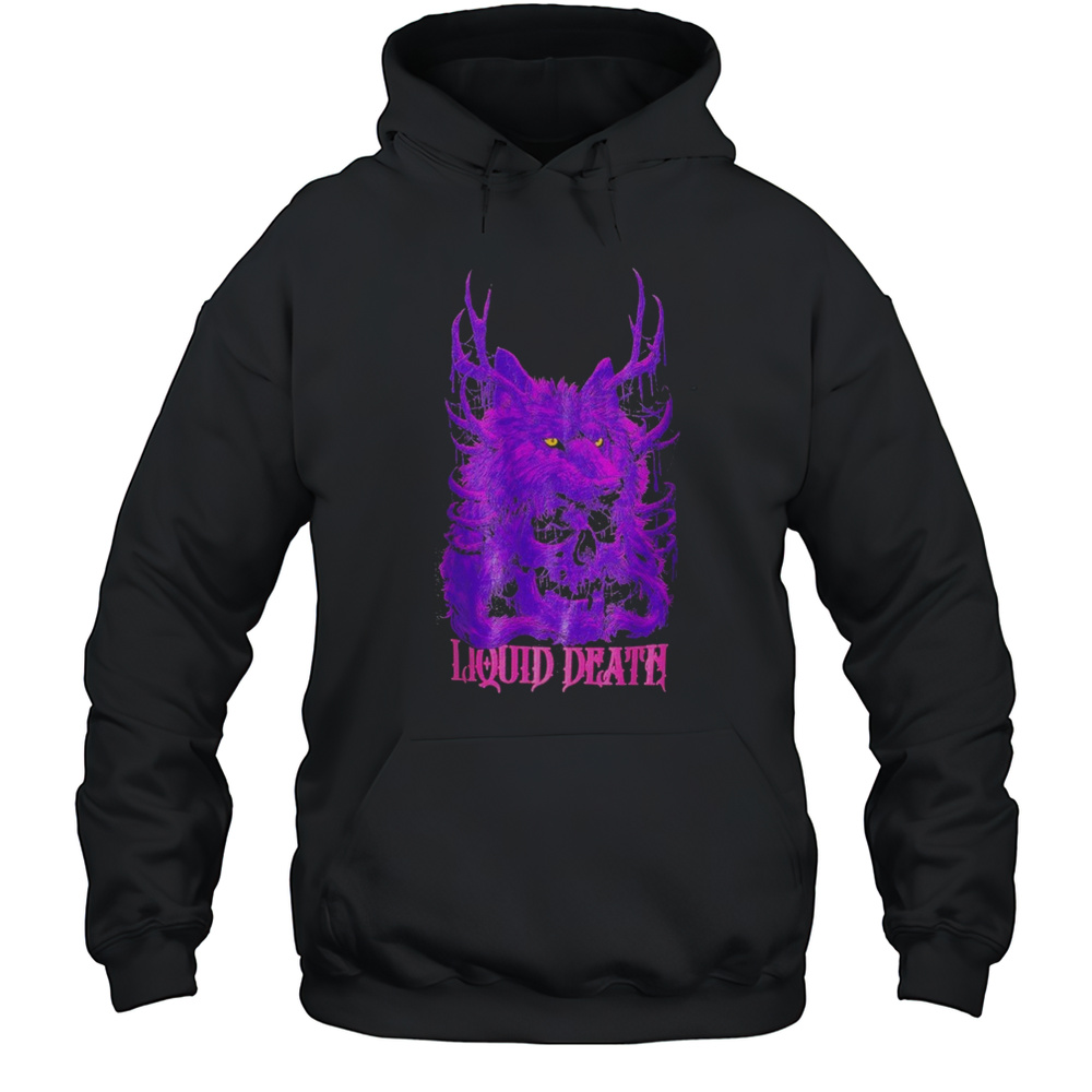 Liquid Death Deathwolf T-shirt Unisex Hoodie
