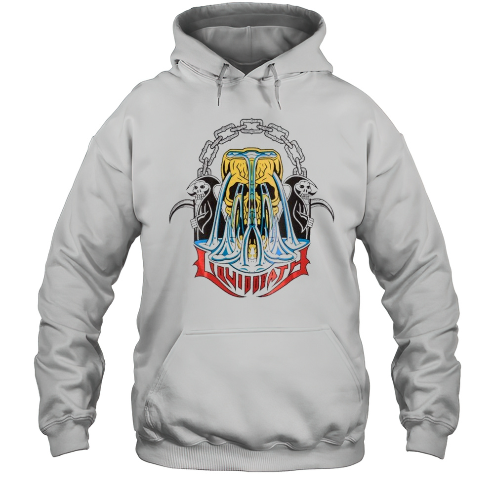 Liquid Death Double Death T-shirt Unisex Hoodie