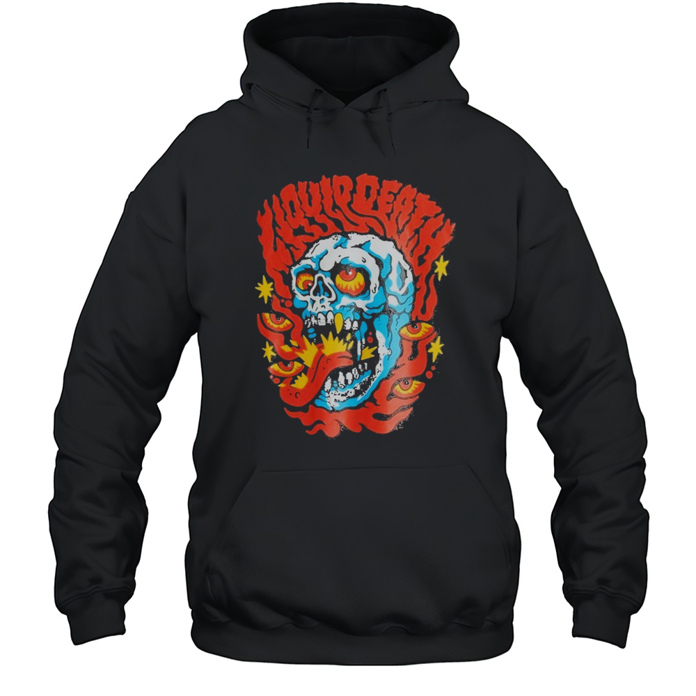 Liquid Death Melter Skelter T-shirt Unisex Hoodie