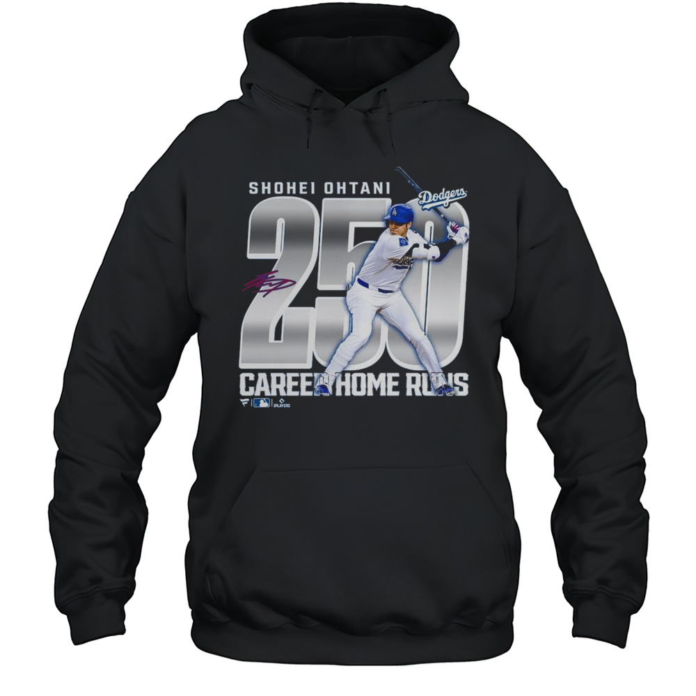 Los Angeles Dodgers Shohei Ohtani 250 Career Home Runs Shirt Unisex Hoodie