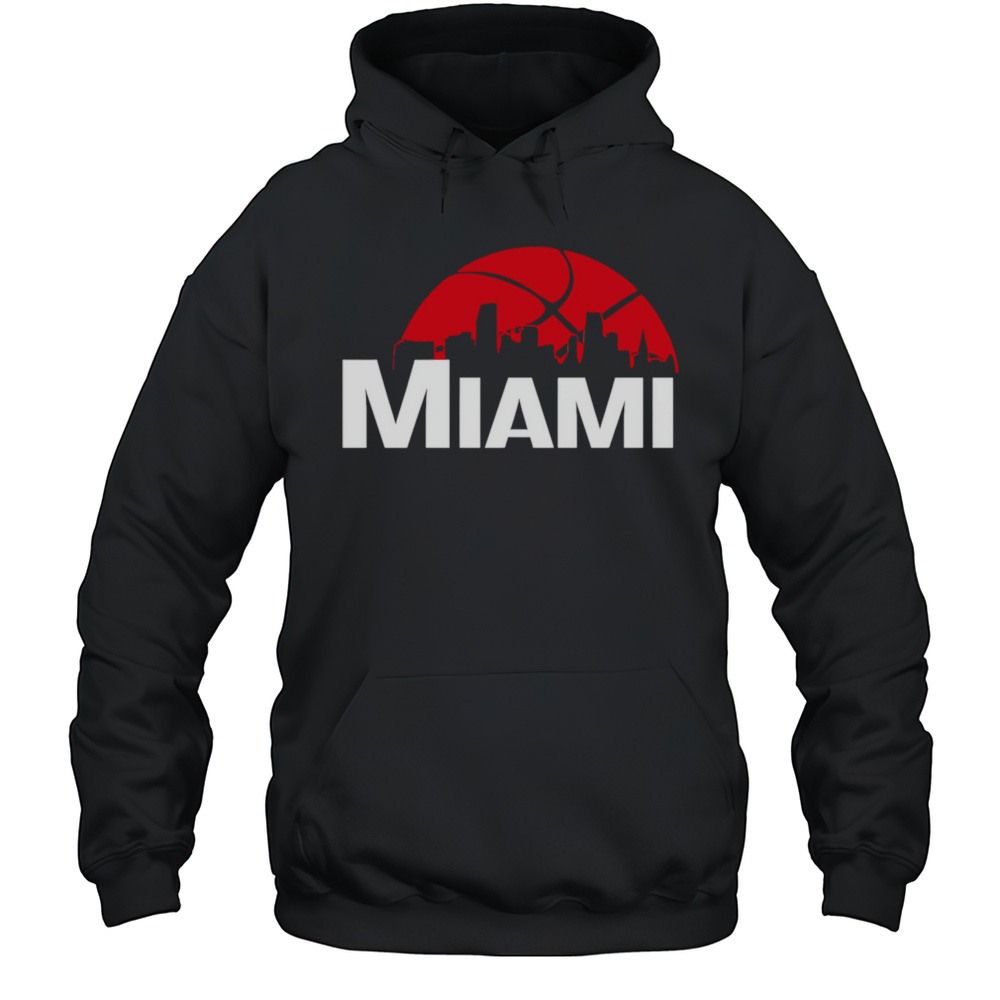 Miami Heat Cityscape Skyline Style 2025 Shirt Unisex Hoodie