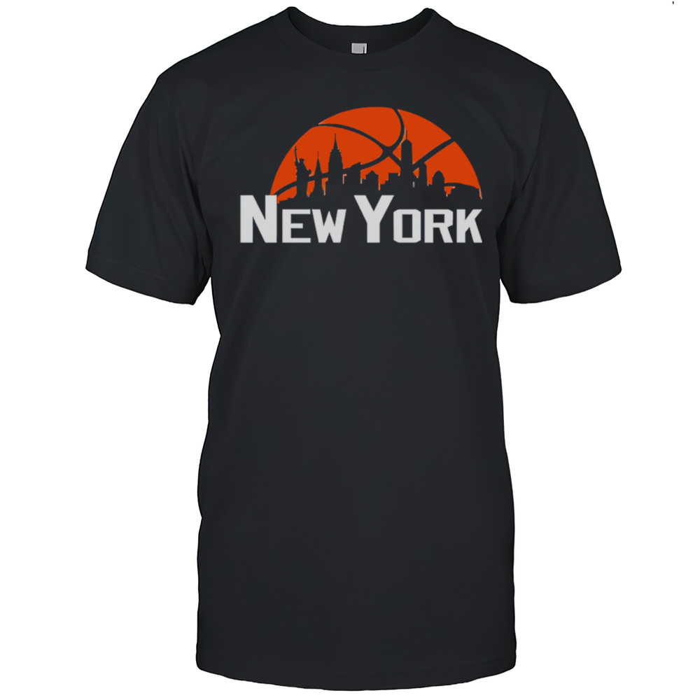 New York Knicks Cityscape Skyline Style 2025 Shirt