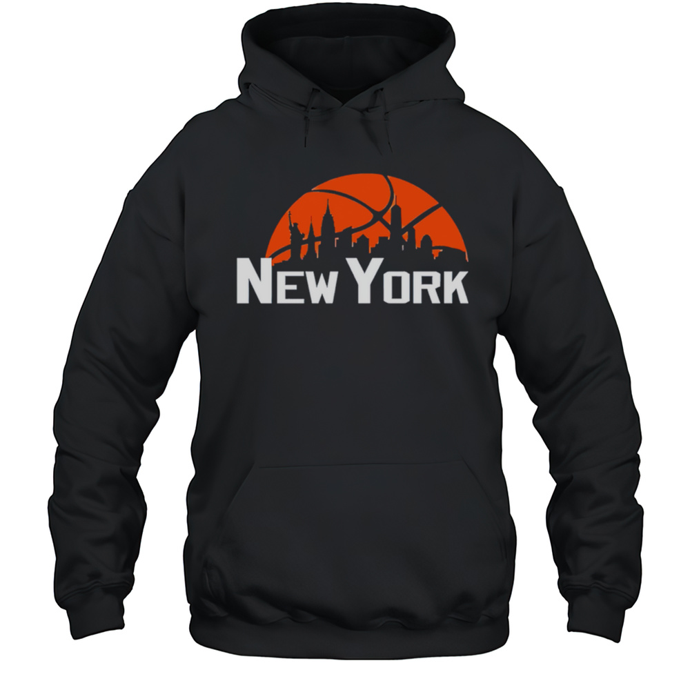 New York Knicks Cityscape Skyline Style 2025 Shirt Unisex Hoodie