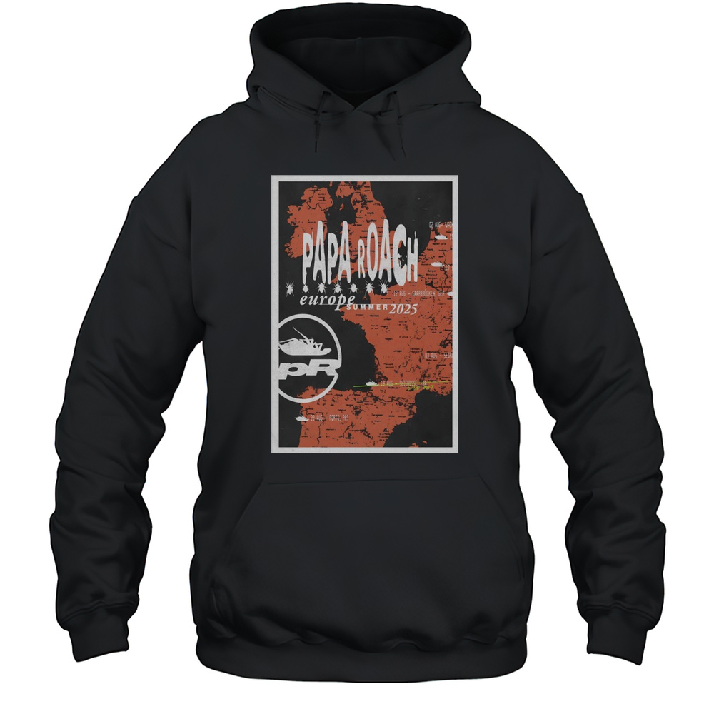 Papa Roach Tour 2025 Poster T-Shirt Unisex Hoodie