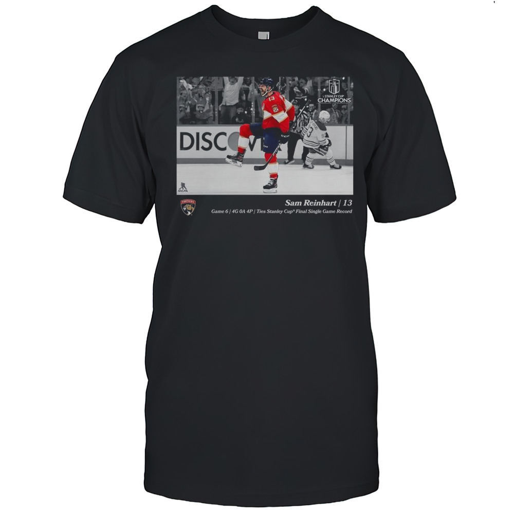 Sam Reinhart Florida Panthers 2025 Stanley Cup Champions Moment Shirt