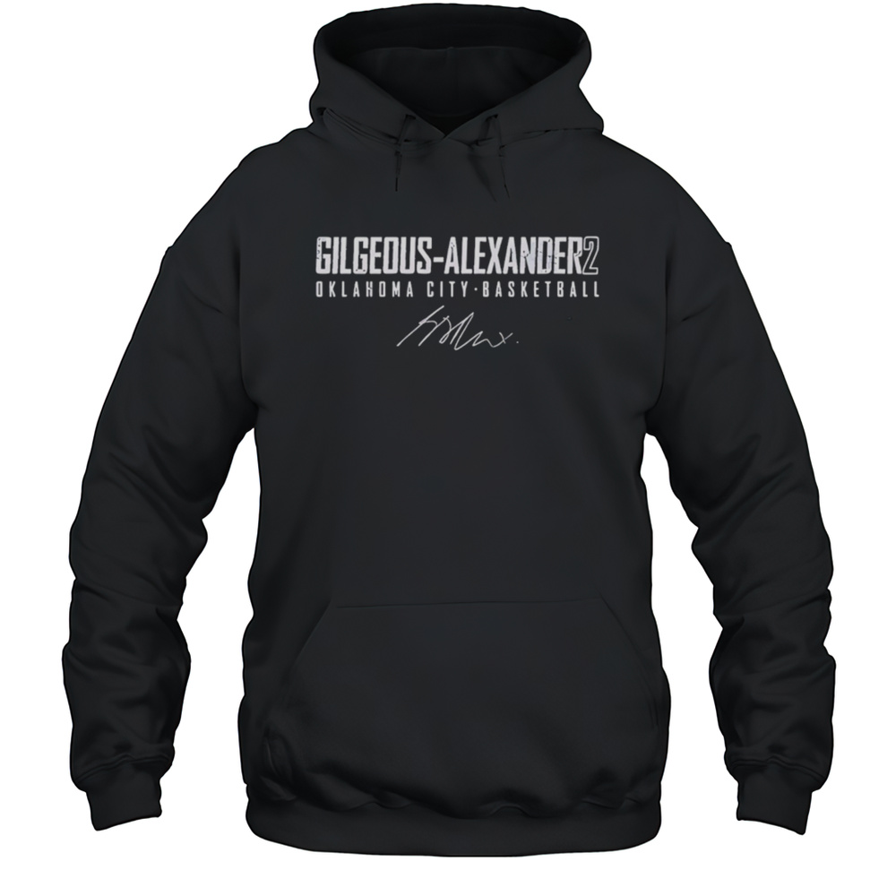Shai Gilgeous-Alexander Oklahoma City Thunder Youth Signature Shirt Unisex Hoodie