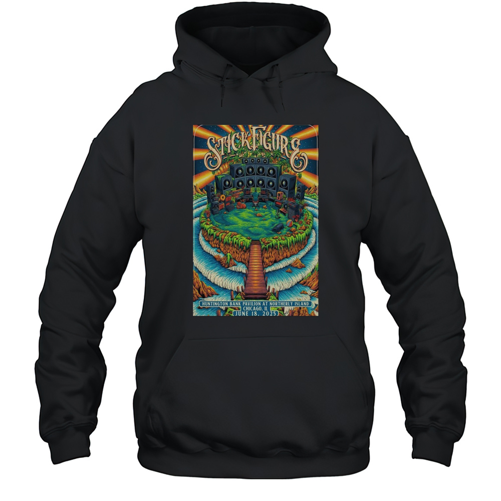 Stick Figure Chicago IL June 18 2025 Poster T-Shirt Unisex Hoodie