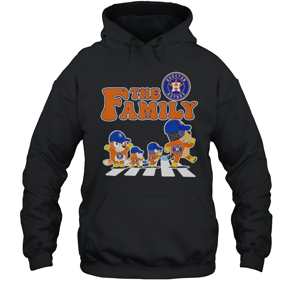 The Family Bluey Vs Houston Astros MLB Baseball Abbey Road Shirt Unisex Hoodie