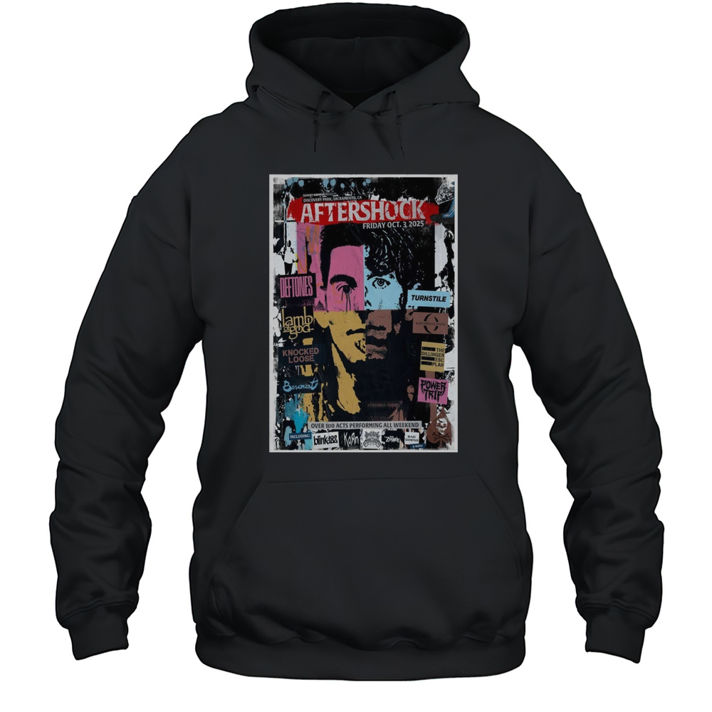 Aftershock Oct 3 2025 In Sacramento CA Poster T-Shirt Unisex Hoodie