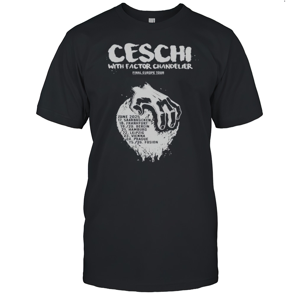 Ceschi Final Europe 2025 Tour T-Shirt