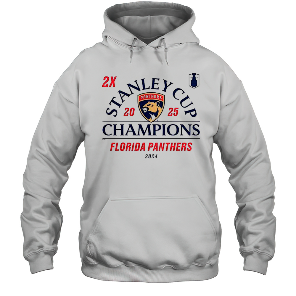 Florida Panthers 2024-2025 Back-To-Back Stanley Cup Champions Top Line T-Shirt Unisex Hoodie
